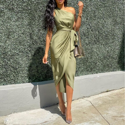 Dresses with Asymmetrical Shoulders and Irregular Straps